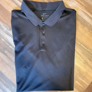 Men's Nike Dri-Fit POLO Sz XXL 2xl Big Mens Golf, Casual, Black